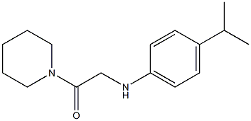 1-(piperidin-1-yl)-2-{[4-(propan-2-yl)phenyl]amino}ethan-1-one 구조식 이미지