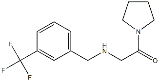 1-(pyrrolidin-1-yl)-2-({[3-(trifluoromethyl)phenyl]methyl}amino)ethan-1-one 구조식 이미지