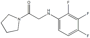 1-(pyrrolidin-1-yl)-2-[(2,3,4-trifluorophenyl)amino]ethan-1-one 구조식 이미지