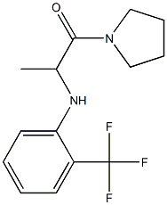 1-(pyrrolidin-1-yl)-2-{[2-(trifluoromethyl)phenyl]amino}propan-1-one 구조식 이미지