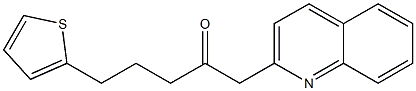 1-(quinolin-2-yl)-5-(thiophen-2-yl)pentan-2-one 구조식 이미지