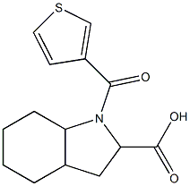 1-(thien-3-ylcarbonyl)octahydro-1H-indole-2-carboxylic acid 구조식 이미지