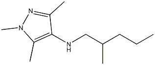 1,3,5-trimethyl-N-(2-methylpentyl)-1H-pyrazol-4-amine Structure