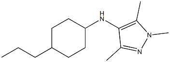 1,3,5-trimethyl-N-(4-propylcyclohexyl)-1H-pyrazol-4-amine Structure