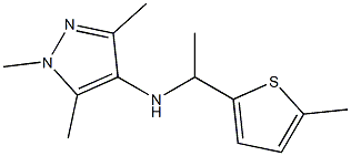 1,3,5-trimethyl-N-[1-(5-methylthiophen-2-yl)ethyl]-1H-pyrazol-4-amine Structure