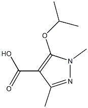 1,3-dimethyl-5-(propan-2-yloxy)-1H-pyrazole-4-carboxylic acid 구조식 이미지