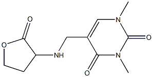 1,3-dimethyl-5-{[(2-oxooxolan-3-yl)amino]methyl}-1,2,3,4-tetrahydropyrimidine-2,4-dione Structure