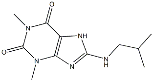 1,3-dimethyl-8-[(2-methylpropyl)amino]-2,3,6,7-tetrahydro-1H-purine-2,6-dione Structure
