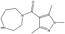 1-[(1,3,5-trimethyl-1H-pyrazol-4-yl)carbonyl]-1,4-diazepane 구조식 이미지