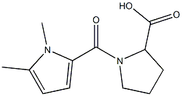 1-[(1,5-dimethyl-1H-pyrrol-2-yl)carbonyl]pyrrolidine-2-carboxylic acid Structure