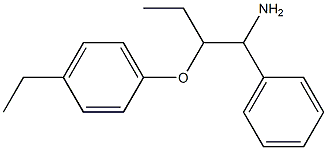 1-[(1-amino-1-phenylbutan-2-yl)oxy]-4-ethylbenzene Structure