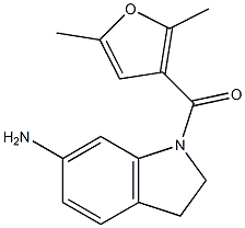 1-[(2,5-dimethylfuran-3-yl)carbonyl]-2,3-dihydro-1H-indol-6-amine Structure