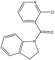 1-[(2-chloropyridin-3-yl)carbonyl]-2,3-dihydro-1H-indole 구조식 이미지