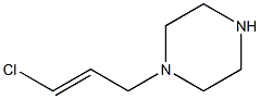 1-[(2E)-3-chloroprop-2-enyl]piperazine Structure