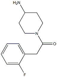1-[(2-fluorophenyl)acetyl]piperidin-4-amine Structure
