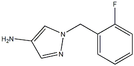 1-[(2-fluorophenyl)methyl]-1H-pyrazol-4-amine 구조식 이미지