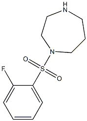 1-[(2-fluorophenyl)sulfonyl]-1,4-diazepane Structure