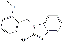 1-[(2-methoxyphenyl)methyl]-1H-1,3-benzodiazol-2-amine 구조식 이미지