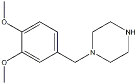 1-[(3,4-dimethoxyphenyl)methyl]piperazine 구조식 이미지