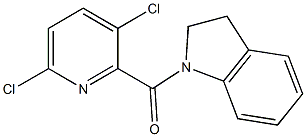 1-[(3,6-dichloropyridin-2-yl)carbonyl]-2,3-dihydro-1H-indole 구조식 이미지