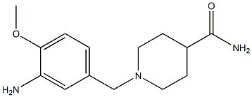 1-[(3-amino-4-methoxyphenyl)methyl]piperidine-4-carboxamide Structure