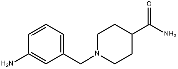 1-[(3-aminophenyl)methyl]piperidine-4-carboxamide Structure