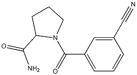 1-[(3-cyanophenyl)carbonyl]pyrrolidine-2-carboxamide Structure