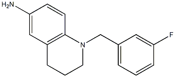 1-[(3-fluorophenyl)methyl]-1,2,3,4-tetrahydroquinolin-6-amine Structure