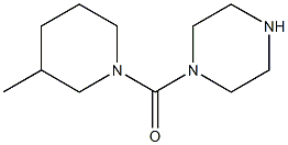 1-[(3-methylpiperidin-1-yl)carbonyl]piperazine Structure