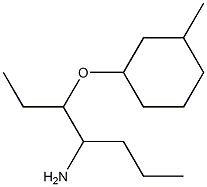 1-[(4-aminoheptan-3-yl)oxy]-3-methylcyclohexane 구조식 이미지