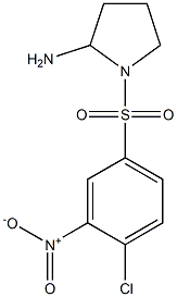 1-[(4-chloro-3-nitrobenzene)sulfonyl]pyrrolidin-2-amine Structure