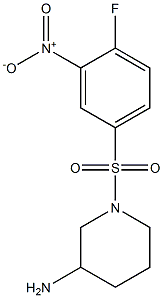 1-[(4-fluoro-3-nitrobenzene)sulfonyl]piperidin-3-amine Structure