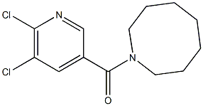 1-[(5,6-dichloropyridin-3-yl)carbonyl]azocane Structure