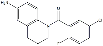 1-[(5-chloro-2-fluorophenyl)carbonyl]-1,2,3,4-tetrahydroquinolin-6-amine Structure