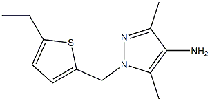 1-[(5-ethylthiophen-2-yl)methyl]-3,5-dimethyl-1H-pyrazol-4-amine 구조식 이미지