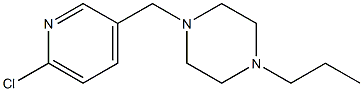 1-[(6-chloropyridin-3-yl)methyl]-4-propylpiperazine Structure