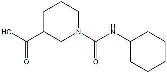 1-[(cyclohexylamino)carbonyl]piperidine-3-carboxylic acid 구조식 이미지