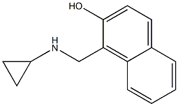 1-[(cyclopropylamino)methyl]-2-naphthol Structure