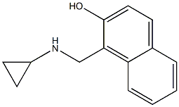 1-[(cyclopropylamino)methyl]-2-naphthol 구조식 이미지