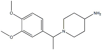 1-[1-(3,4-dimethoxyphenyl)ethyl]piperidin-4-amine Structure