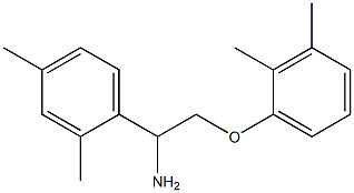 1-[1-amino-2-(2,3-dimethylphenoxy)ethyl]-2,4-dimethylbenzene 구조식 이미지