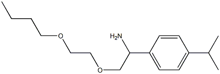 1-[1-amino-2-(2-butoxyethoxy)ethyl]-4-(propan-2-yl)benzene Structure