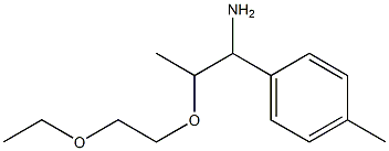 1-[1-amino-2-(2-ethoxyethoxy)propyl]-4-methylbenzene Structure