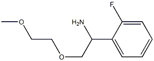 1-[1-amino-2-(2-methoxyethoxy)ethyl]-2-fluorobenzene 구조식 이미지