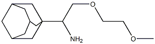 1-[1-amino-2-(2-methoxyethoxy)ethyl]adamantane 구조식 이미지