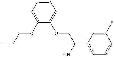 1-[1-amino-2-(2-propoxyphenoxy)ethyl]-3-fluorobenzene 구조식 이미지