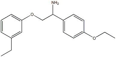 1-[1-amino-2-(3-ethylphenoxy)ethyl]-4-ethoxybenzene 구조식 이미지