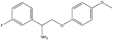 1-[1-amino-2-(4-methoxyphenoxy)ethyl]-3-fluorobenzene 구조식 이미지