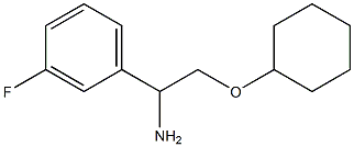 1-[1-amino-2-(cyclohexyloxy)ethyl]-3-fluorobenzene 구조식 이미지