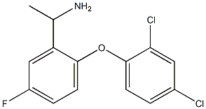 1-[2-(2,4-dichlorophenoxy)-5-fluorophenyl]ethan-1-amine Structure